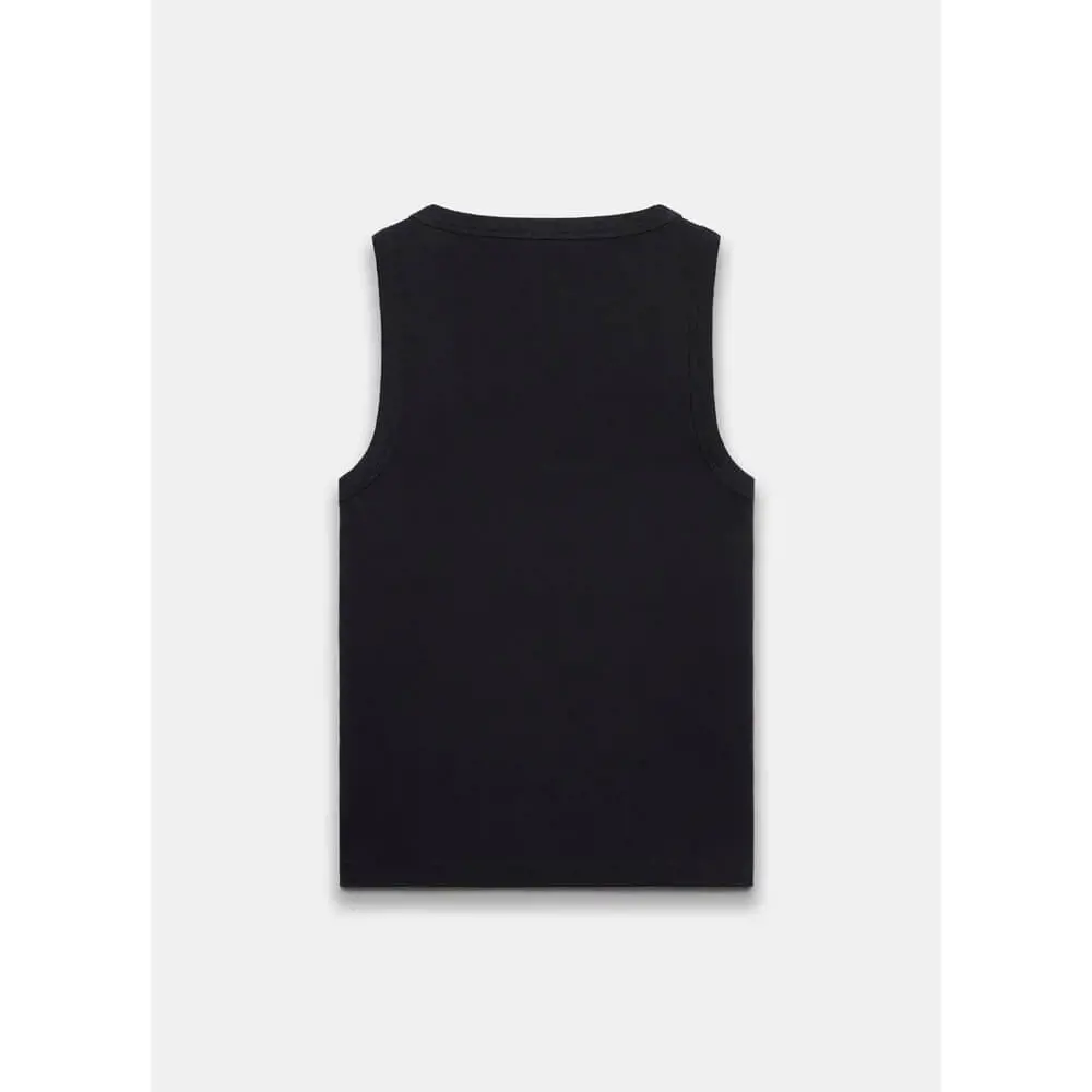 Mint Velvet Black Scoop Neck Vest